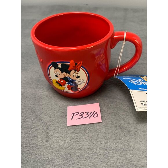 Disney Hallmark Mickey & Minnie Mouse Red Ceramic Mug Dishwasher & Microwave Saf - Picture 9 of 9